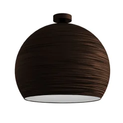 LUMICOM - FOCUS Plafonnier, 1X E27, max 42W, métal, marron corten/blanc, D.50cm