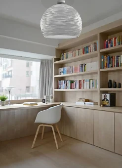 LUMICOM - FOCUS Plafonnier, 1X E27, max 42W, métal, rouge brillant/blanc, D.40cm