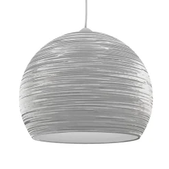 LUMICOM - FOCUS Suspension, 1X E27, max 42W, métal, blanc brillant, D.50cm