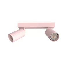 LUMICOM - FORM M Plafonnier, 2X GU10, max 33W, métal, rose, D.6cm