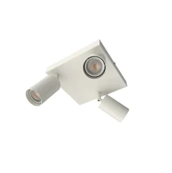 LUMICOM - FORM Q Plafonnier, 3X GU10, max 33W, métal, blanc mat, 30x30cm