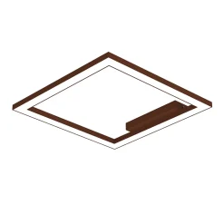 LUMICOM - FRAME Plafonnier, STRIP LED, 30W/m, 3000K, métal, corten, L40cm