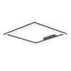 LUMICOM - FRAME Plafonnier, STRIP LED, 46W/m, 3000K, métal, gris tourterelle brillant, L60cm