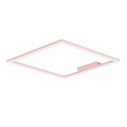 LUMICOM - FRAME Plafonnier, STRIP LED, 46W/m, 4000K, métal, rose, L60cm