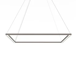 LUMICOM - FRAME Suspension, STRIP LED, 70W/m, 3000K, métal, gris tourterelle brillant, L90cm