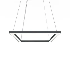 LUMICOM - FRAME Suspension, STRIP LED, 30W/m, 3000K, métal, anthracite, L40cm