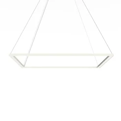 LUMICOM - FRAME Suspension, STRIP LED, 70W/m, 4000K, métal, blanc brillant, L90cm
