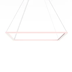 LUMICOM - FRAME Suspension, STRIP LED, 70W/m, 4000K, métal, rose, L90cm