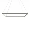 LUMICOM - FRAME Suspension, STRIP LED, 70W/m, 4000K, métal, gris tourterelle brillant, L90cm