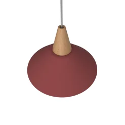 LUMICOM - FUNNEL Suspension, 1X E27, max 42W, métal, rouge cowhide, D.25cm