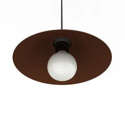 LUMICOM - FUNNEL Suspension, 1X E27, max 42W, métal, marron corten, D.25cm