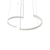 LUMICOM - HALF Suspension, STRIP LED, 34W/m, 4000K, métal, blanc brillant, d.62