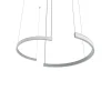 LUMICOM - HALF Suspension, STRIP LED, 34W/m, 3000K, métal, gris, d.62