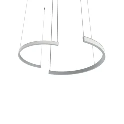 LUMICOM - HALF Suspension, STRIP LED, 34W/m, 3000K, métal, gris, d.62