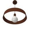 LUMICOM - HALO Suspension, 1X E27, max 42W, métal, marron corten, D.40cm