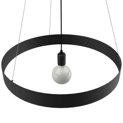 LUMICOM - HALO Suspension, 1X E27, max 42W, métal, noir mat, D.60cm