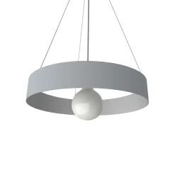LUMICOM - HALO Suspension, 1X E27, max 42W, métal, gris, D.40cm