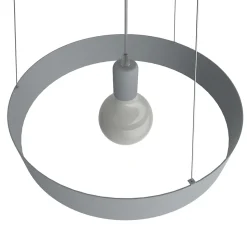 LUMICOM - HALO Suspension, 1X E27, max 42W, métal, gris, D.40cm