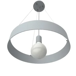 LUMICOM - HALO Suspension, 1X E27, max 42W, métal, gris, D.40cm