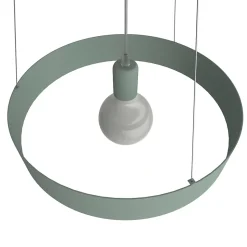LUMICOM - HALO Suspension, 1X E27, max 42W, métal, vert iceberg, D.40cm