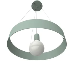 LUMICOM - HALO Suspension, 1X E27, max 42W, métal, vert iceberg, D.40cm