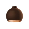 LUMICOM - JOE Plafonnier, 1X E27, max 42W, métal, marron corten/feuille cuivre, D.25cm