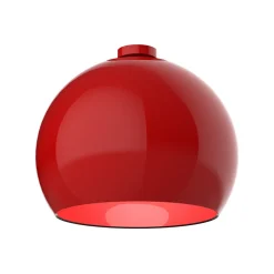 LUMICOM - JOE Plafonnier, 1X E27, max 42W, métal, rouge brillant, D.40cm