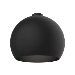 LUMICOM - JOE Plafonnier, 1X E27, max 42W, métal, noir mat, D.40cm