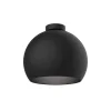 LUMICOM - JOE Plafonnier, 1X E27, max 42W, métal, noir mat, D.25cm