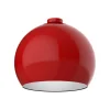 LUMICOM - JOE Plafonnier, 1X E27, max 42W, métal, rouge cowhide/blanc, D.50cm