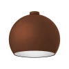 LUMICOM - JOE Plafonnier, 1X E27, max 42W, métal, marron corten/blanc, D.50cm