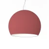LUMICOM - JOE Suspension, 1X E27, max 42W, métal, rouge cowhide/blanc traffic, D.50cm