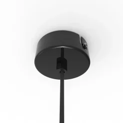 LUMICOM - JOE Suspension, 1X E27, max 42W, métal, noir brillant/blanc traffic, D.40cm