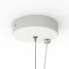 LUMICOM - JOE Suspension, 1X E27, max 42W, métal, blanc mat/feuille argent, D.50cm