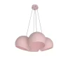 LUMICOM - JOE Suspension, 4X E27, max 42W, métal, rose, D.25cm