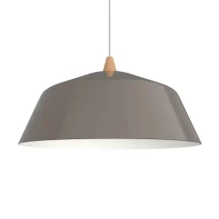 LUMICOM - KON Suspension, 1X E27, max 42W, métal, gris /blanc, D.50cm