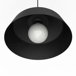 LUMICOM - KON Suspension, 1X E27, max 42W, métal, noir mat, D.35cm