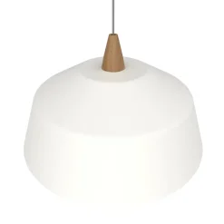 LUMICOM - KON Suspension, 1X E27, max 42W, métal, blanc mat, D.50cm
