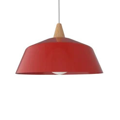 LUMICOM - KON Suspension, 1X E27, max 42W, métal, rouge brillant, D.35cm