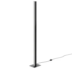 LUMICOM - LINEAR Lampadaire, STRIP LED, 30W, 4000K, métal, noir brillant, H.170cm