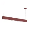 LUMICOM - LINEAR Suspension, STRIP LED INTEGREE, 24W, 4000K, métal, rouge cowhide, L100cm