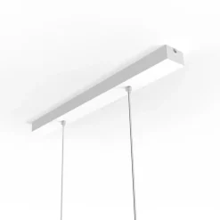 LUMICOM - LOUIE TRACK Suspension, 2X E27, max 42W, métal, traffic blanc/cuivre, D.33cm x L.70cm