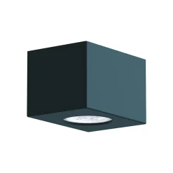 LUMICOM - MANHATTAN S Plafonnier, 1X GU10, max 33W, métal, bleu méditerranéen, 10x10cm