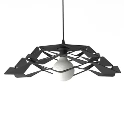 LUMICOM - MIGRA Suspension, 1X E27, max 42W, métal, noir mat, D.60cm