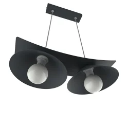 LUMICOM - MILLER Suspension, 2X E27, max 42W, métal, gris anthracite, L.27cm