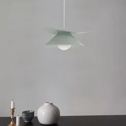 LUMICOM - MILLER Suspension, 1X E27, max 42W, métal, vert iceberg, D.25cm