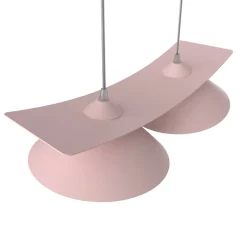 LUMICOM - MILLER Suspension, 2X E27, max 42W, métal, rose, L.27cm