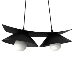 LUMICOM - MILLER Suspension, 2X E27, max 42W, métal, noir mat, L.27cm