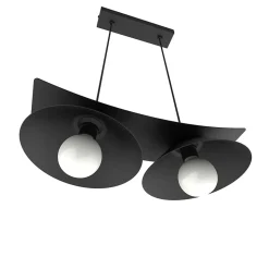 LUMICOM - MILLER Suspension, 2X E27, max 42W, métal, noir mat, L.27cm