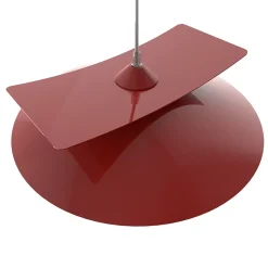 LUMICOM - MILLER Suspension, 1X E27, max 42W, métal, rouge brillant/blanc, D.40cm
